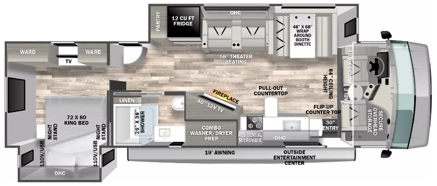 2023 FOREST RIVER FR3 33DS, , floor-plans-day image number 0